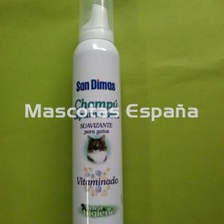 SAN DIMAS Champú Espuma Seca Suavizante para Gatos 200ml - Imagen 1